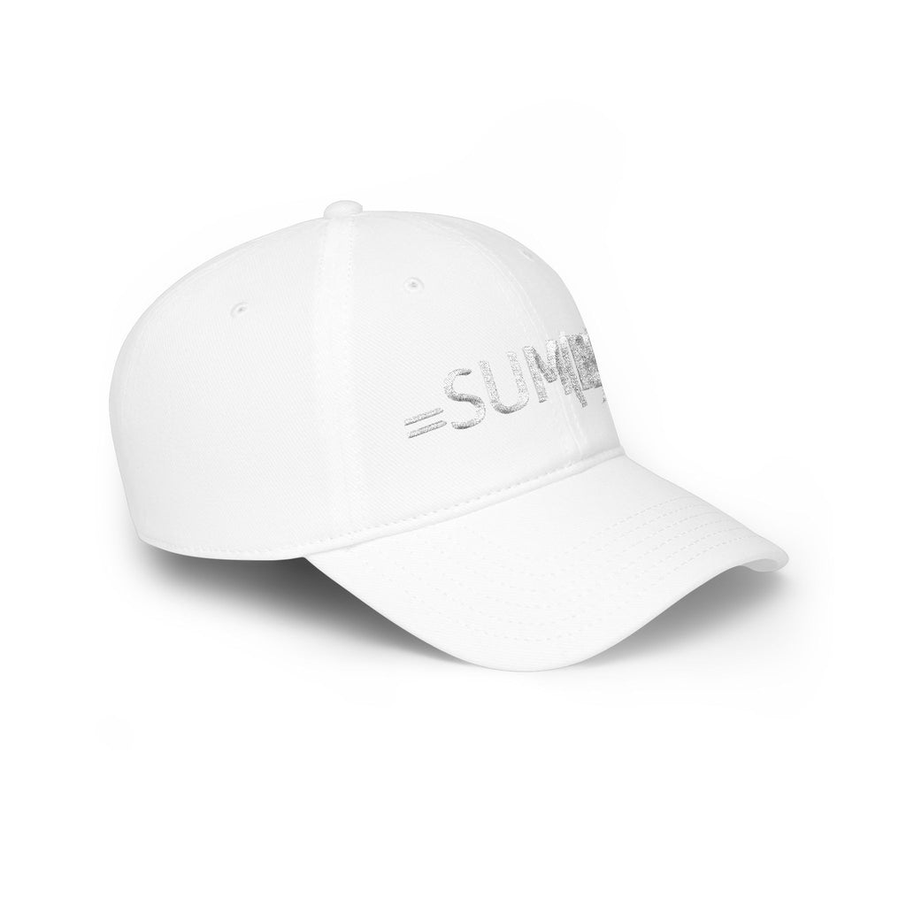 =SUM(BS) Baseball Cap | Funny Excel Formula Hat, Programmer Math Nerd Cap
